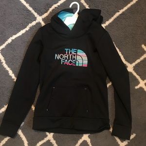 Black North Face Tribal Hoodie Pullover
